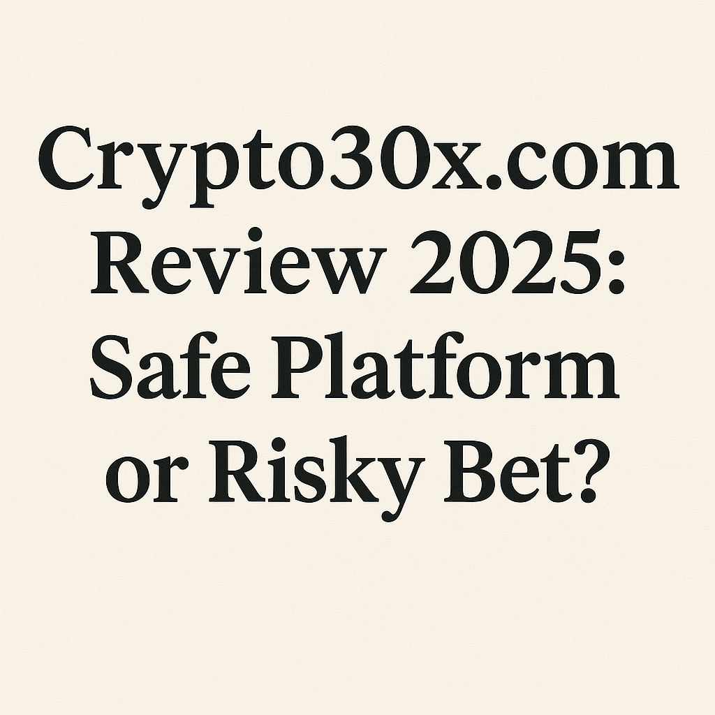 Crypto30x.com Review 2025: Safe Platform or Risky Bet?