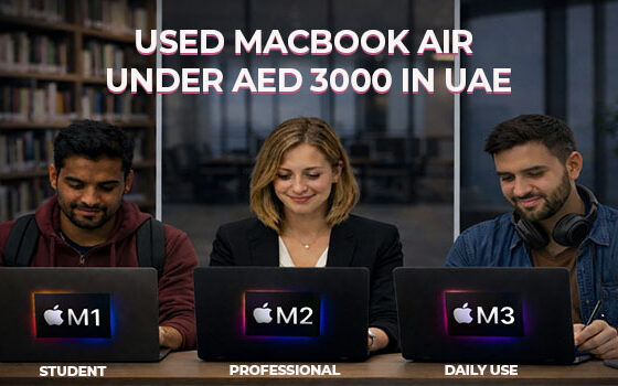 Certified Used MacBook air deals under AED 3000 in UAE with warranty